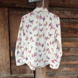 Vintage Madeleine Parrot Blouse